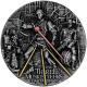 Niue - 5 NZD The Three Musketeers DArtagnan 2022 - 2 Oz Silber Antik High Relief Finish 