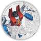 Niue - 2 NZD Transformers(TM) (5.) Starscream(TM) 2023- 1 Oz Silber PP Color