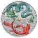 Australien - 1 AUD Myths & Legends: Green Dragon & Koi 2023 - 1 Oz Silber Color
