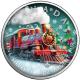 Kanada - 5 CAD Maple Leaf Weihnachten: Christmas Train - 1 Oz Silber Color