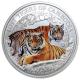 Kambodscha - 3000 KHR Lost Tigers of Kambodscha 2024 - 1 Oz Silber Color