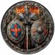 USA - 1 USD Silver Eagle Knights of Honour: Warrior of Fire (3.) 2024 - 1 Oz Silber Antik Finish Color