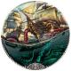 Cook Island - 20 USD Unterwasserfantasie: Seeungeheuer (Sea Monster) 2025 - 3 Oz Silber Antik Finish Ultra High Relief
