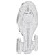 Niue - 5 NZD Star Trek(TM) Ships: U.S.S. Voyager NCC-74656(TM) - 3 Oz Silber PP