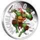 Tuvalu - 1 TVD Teenage Mutant Ninja Turtles Michelangelo 2024 - 1 Oz Silber PP Color