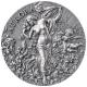 Kamerun - 2000 Francs Himmlische Schönheit: Aurora 2025 - 2 Oz Silber Antik Finish 