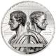 Mongolei - 1000 Togrog Feinde in der Geschichte: Caesar vs Brutus - 2 Oz Silber PP Color