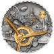 Cook Island - 20 CID Steampunk: Luftfahrt (Aviation) 2025 - 3 Oz Silber Antik Finish Ultra High Relief