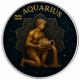 USA - 1 USD American Silver Eagle: Sternzeichen: Wassermann/Aquarius 2025 - 1 Oz Silber Color