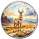 Scottsdale Mint - The Wild: Gabelbock Antilope - 1 Oz Silber Color