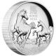 Australien - 1 AUD Lunar III Pferd 2026 - 1 Oz Silber Proof High Relief