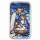 Silberbarren - Weihnachtsausgabe Merry Christmas (Holiday Nativity) 2025 - 1 Oz Silber Color