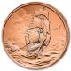 Ascension Island - 1 Dollar Segelschiff - 1 Oz Kupfer