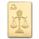 Goldbarren - PAMP Sternzeichen: Waage - 0,5g Gold im Blister