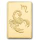 Goldbarren - PAMP Sternzeichen: Skorpion - 0,5g Gold im Blister
