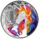 Fiji - 1 FJD Einhorn (Unicorn) Blossom 2025 - 1 Oz Silber Color