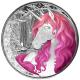 Fiji - 1 FJD Einhorn (Unicorn) Roselle 2025 - 1 Oz Silber Color