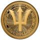 Barbados - 5 Dollar Trident Dreizack 2025 - 1 Oz Gold