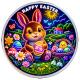 Ruanda - 50 RWF Frohe Ostern 2026 NEON - 1 Oz Silber Ultra 80