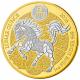 Ruanda - 50 RWF Lunar Serie Pferd 2026 - 1 Oz Silber PP Gilded