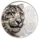 Mongolei - 500 Togrog Schneeleopard - 1 Oz Silber PP Ultra High Relief Color