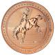 Scottsdale Mint - Cowboy mit Buffalo Privy - 1 Oz Kupfer