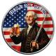 Scottsdale Mint - 250. Jahrestag USA: George Washington Hold My Beer - 1 Oz Silber Color