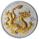 China - 10 Yuan Drache (Dragon) 2026 - 1 Oz Silber Gilded