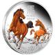 Australien - 1 AUD Lunar III Pferd 2026 - 1 Oz Silber PP Color