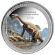 Kongo - 20 Francs Prähistorisches Leben II. Plateosaurus (7.) - 1 Oz Silber Color