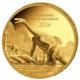 Kongo - 100 Francs Prähistorisches Leben II. Plateosaurus (7.) - 0,5g Gold PP