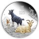Australien - 1 AUD Lunar III Ziege 2027 - 1 Oz Silber PP Color