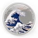 Fiji - 1 FJD The Great Wave 2017 - 1 Oz Silber PP ...