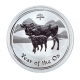 Australien - 1 AUD Lunar II Ochse 2009 - 1 Oz Silber
