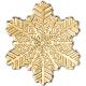 Cook Island - 5 CID Weihnachts Schneeflocke - 0,5g Gold