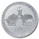 Tuvalu - 1 TVD Küssende Ottifanten 2020 - 1 Oz Silber