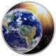 USA - 1 USD Sonnensystem 4 Erde 2020 - 1 Oz Silber