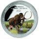 Kongo - 20 Francs Prähistorisches Leben Wollmammut - 1 Oz Silber Color
