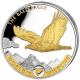 Kongo - 20 Francs Worlds Wildlife Bald Eagle 2021 - 1 Oz Silber Gilded