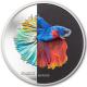 Cook Island - 5 CID Eclectic Nature: Fighting Fish 2021 - 1 Oz Silber
