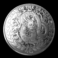 Lunar Drache 1/4 Oz Silber