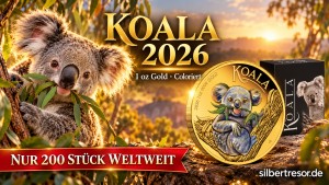 Koala 2026 in 1 Oz Gold Color